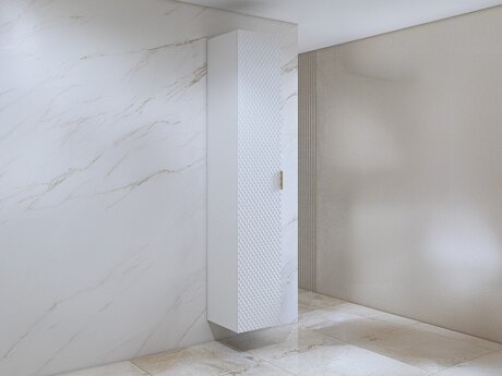 Vægmonteret badeværelsesskab Liretu 105 (Hvid)