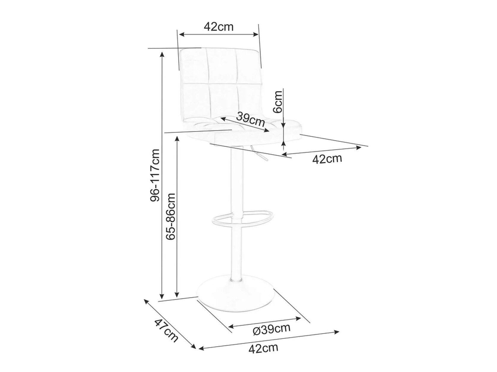 Barstol Detroit 496 (Grøn)