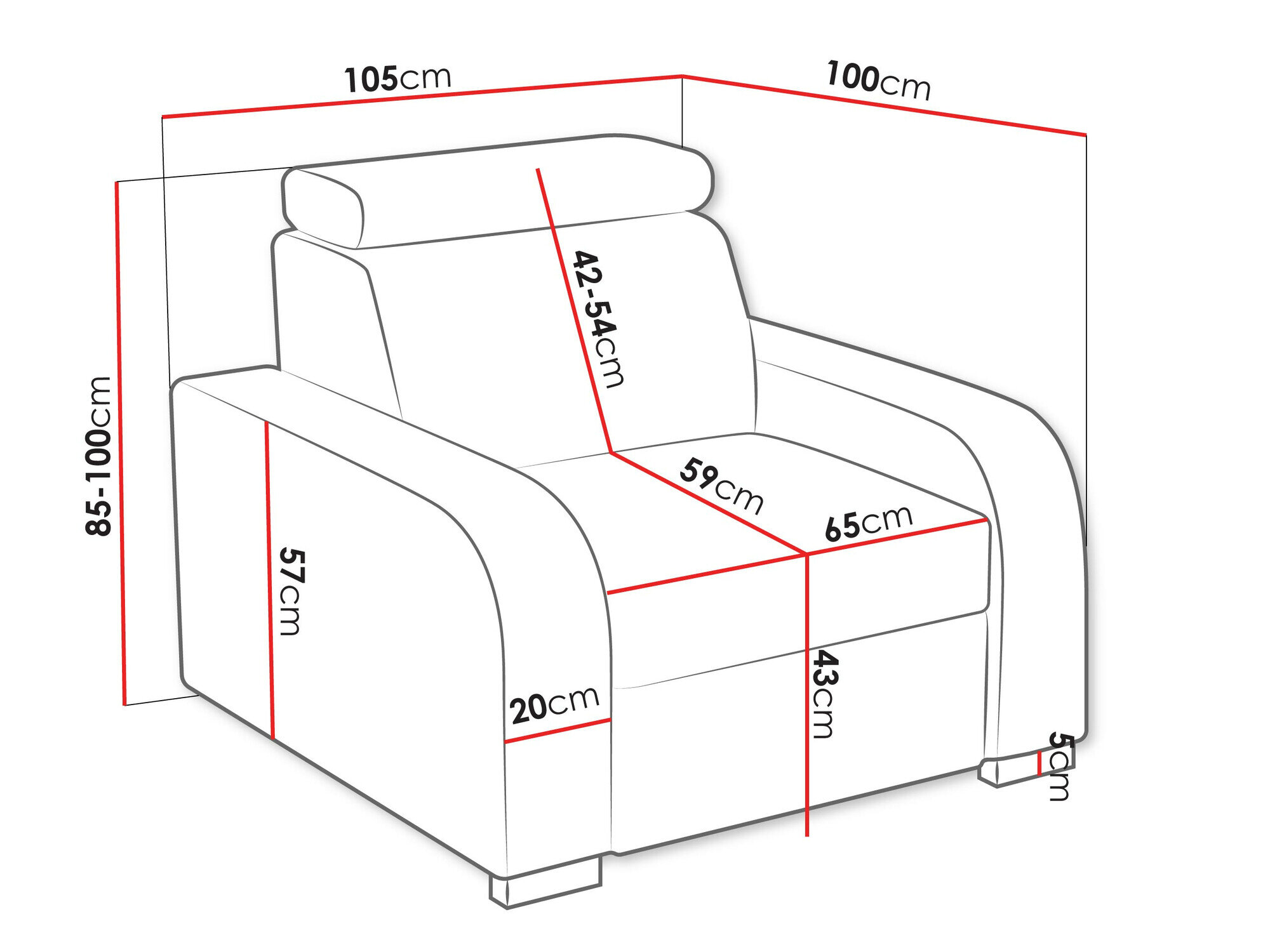 Lænestol Etrcala 104 (Crown 10)