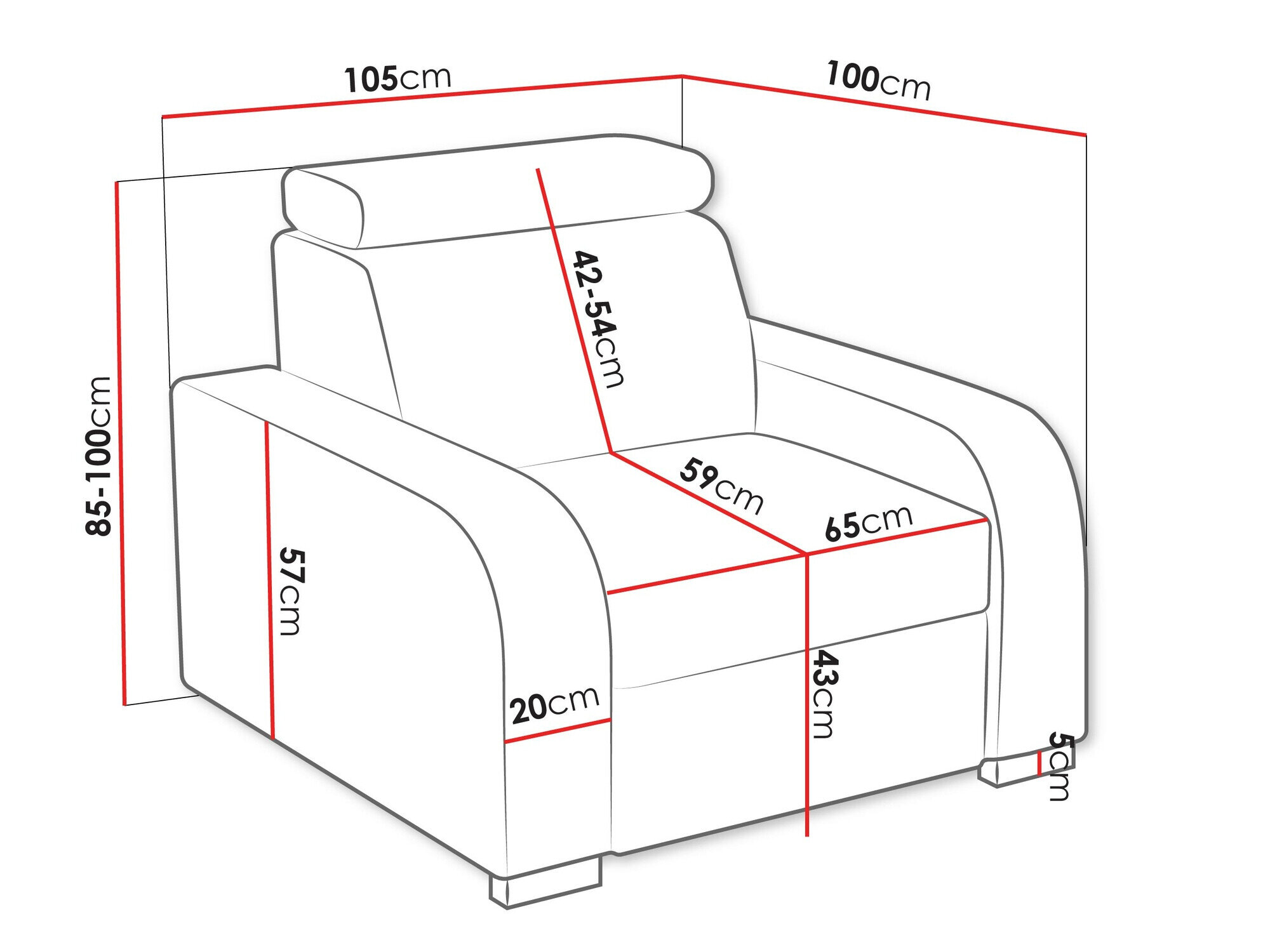 Lænestol Etrcala 104 (Crown 4)