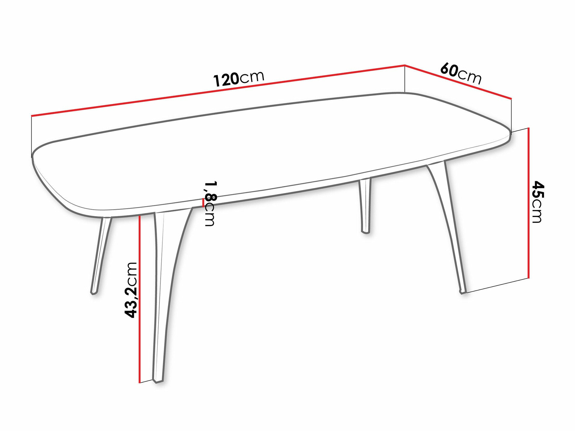 Sofabord Oswego 125 (Hvid marmor)