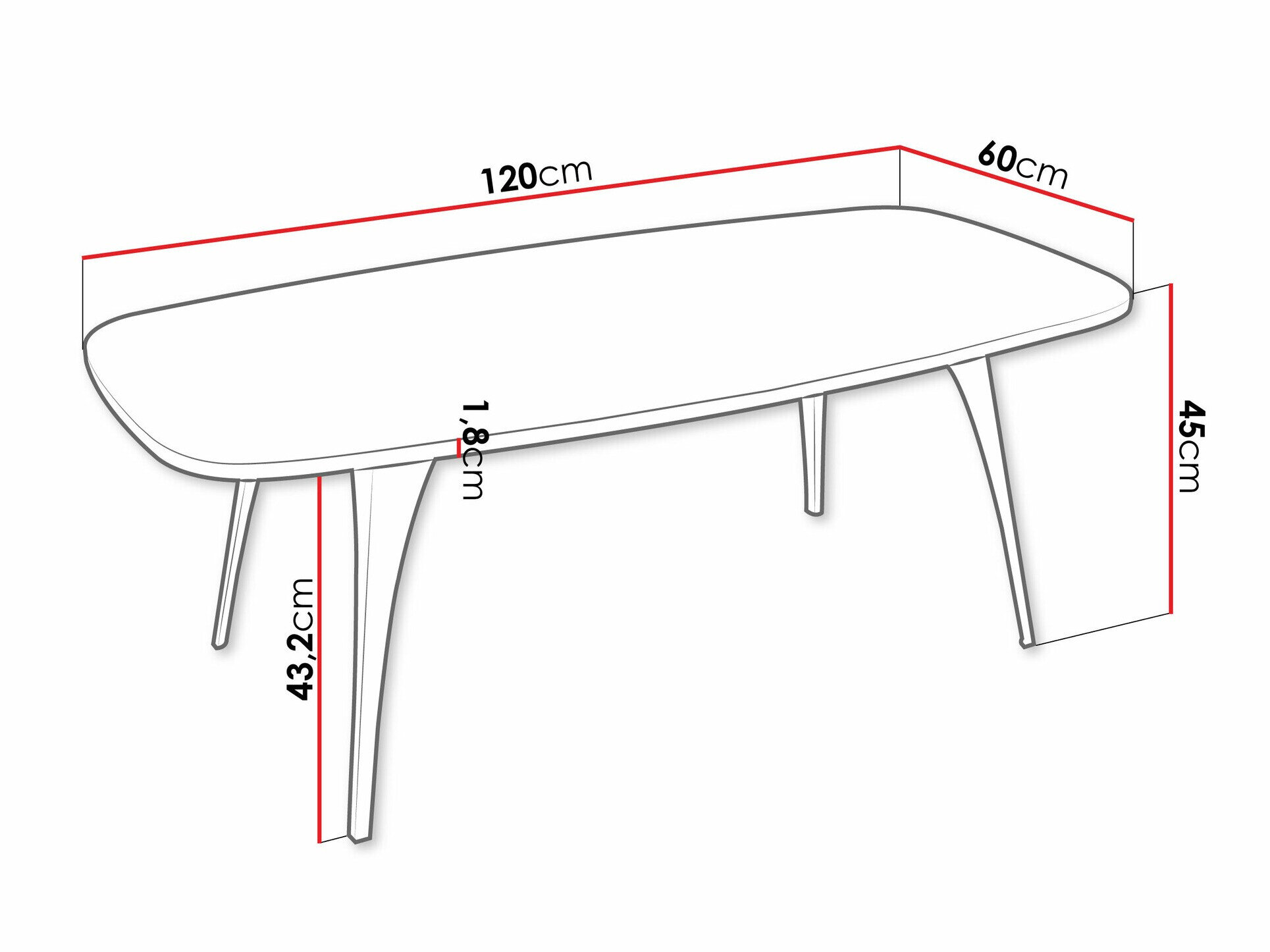 Sofabord Oswego 125 (Sort marmor)