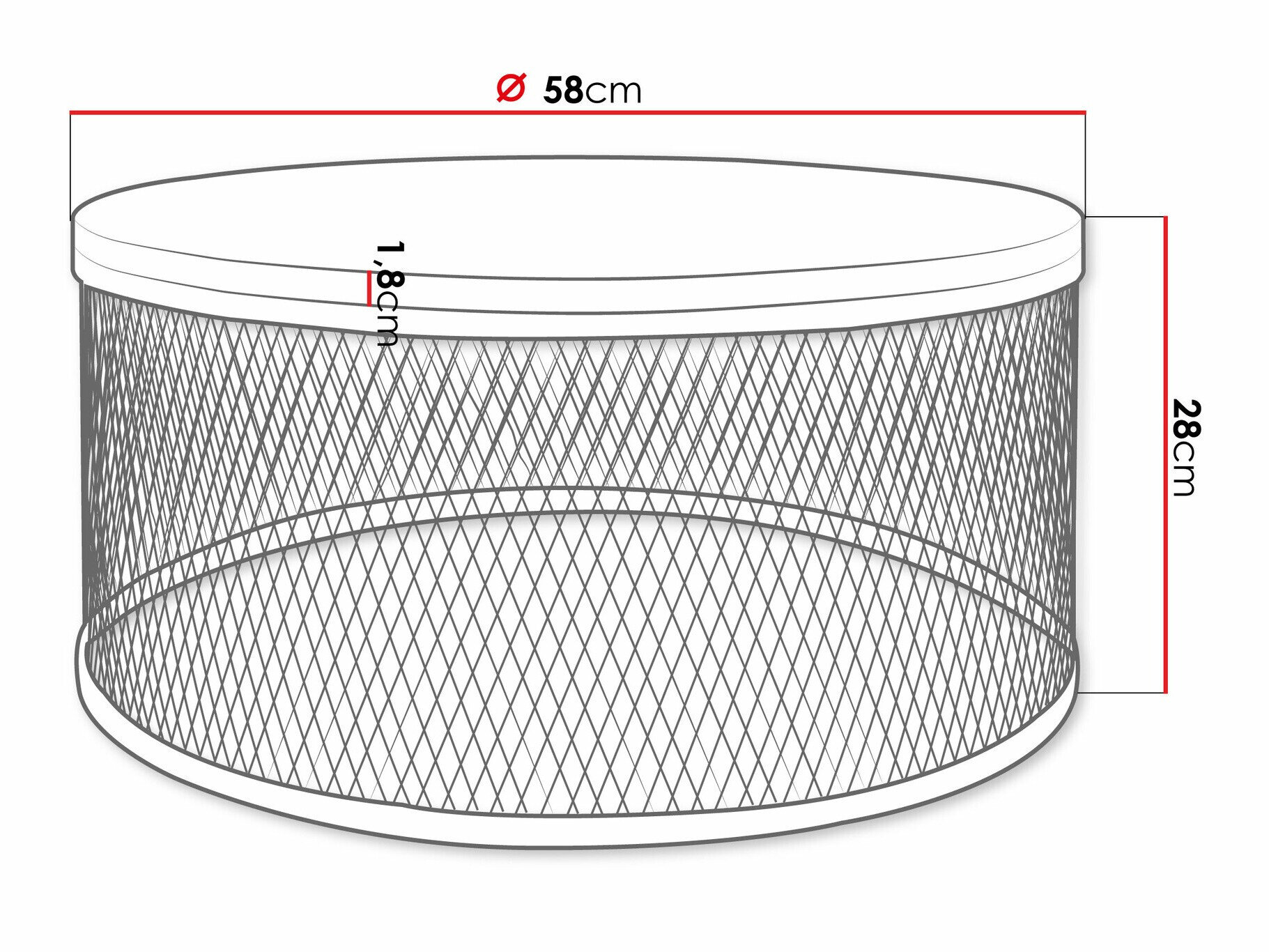 Sofabord Oswego 127 (Hvid)
