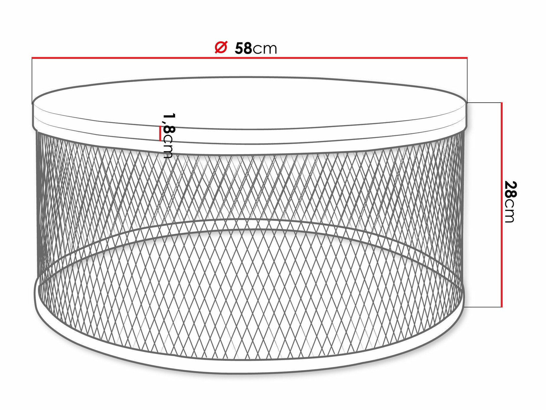 Sofabord Oswego 127 (Sort)