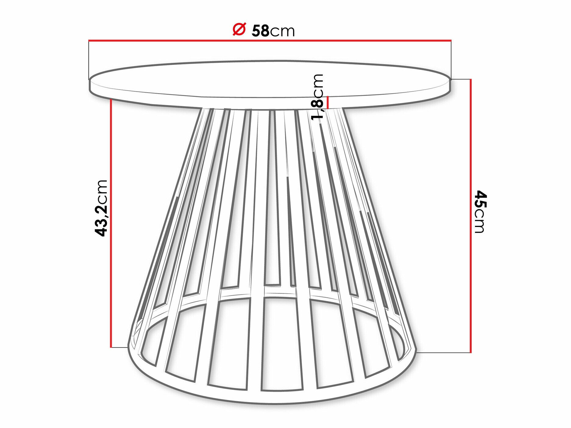 Sofabord Oswego 130 (Hvid)