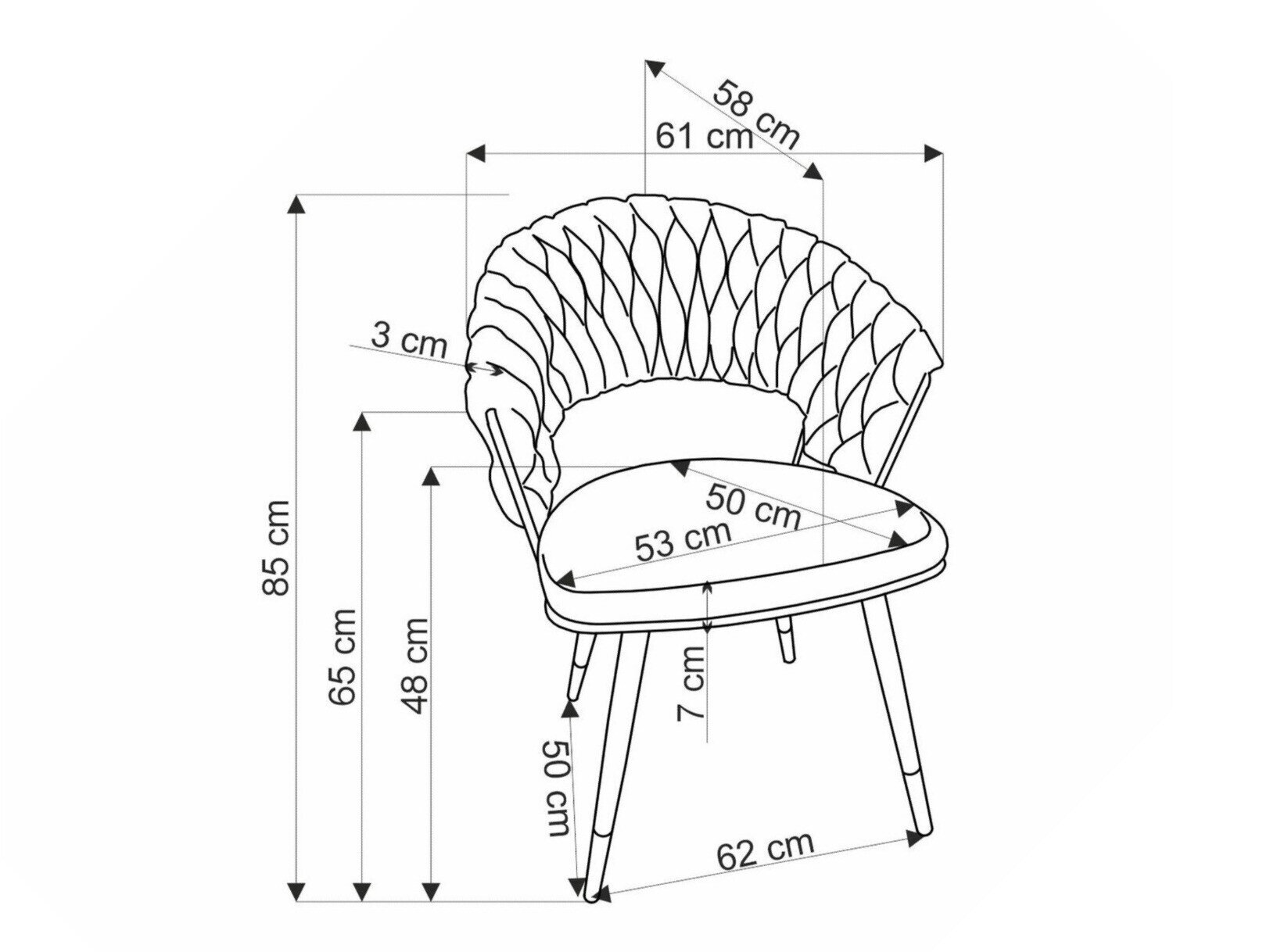 Stol Houston 1829 (Grå)
