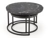 Salontafel set Houston 1832 (Zwart marmer)