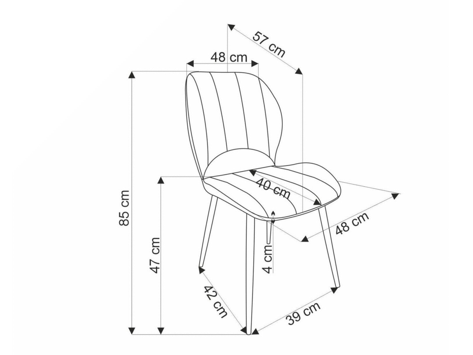 Stol Houston 1738 (Grå)