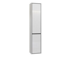 Mobiletto del bagno Tecavu 101 (Bianco lucido + Bianco)