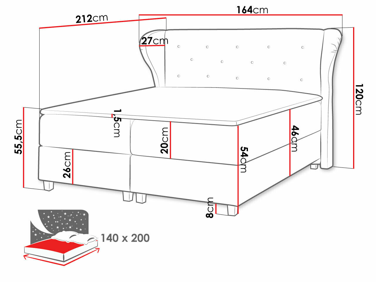 Boxspring Ovum (Prestige 2769)