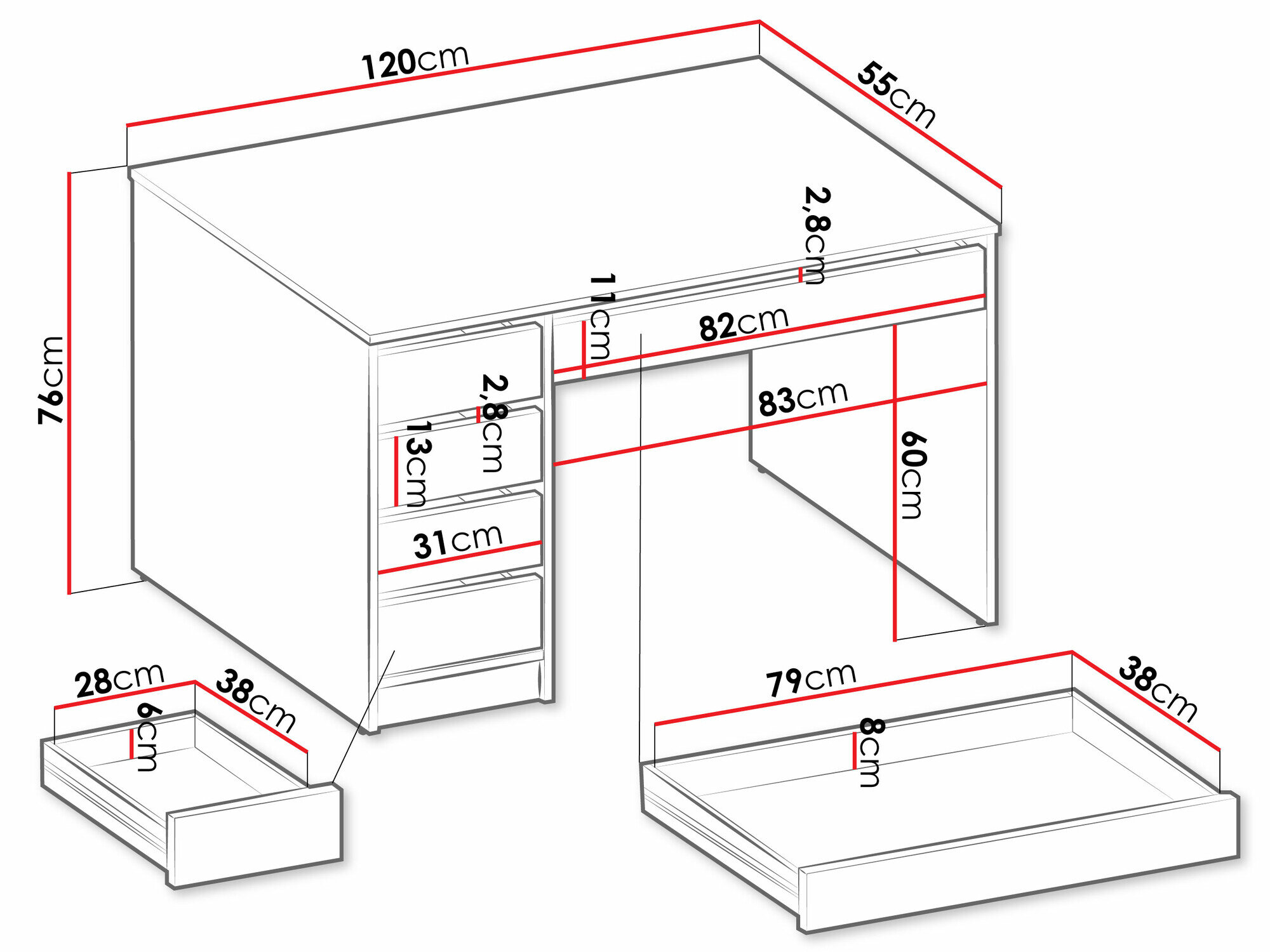 Bureau Comfivo Terros I (Beige)