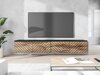 Meuble TV Sarasota 166 (Graphite + Chêne wotan)