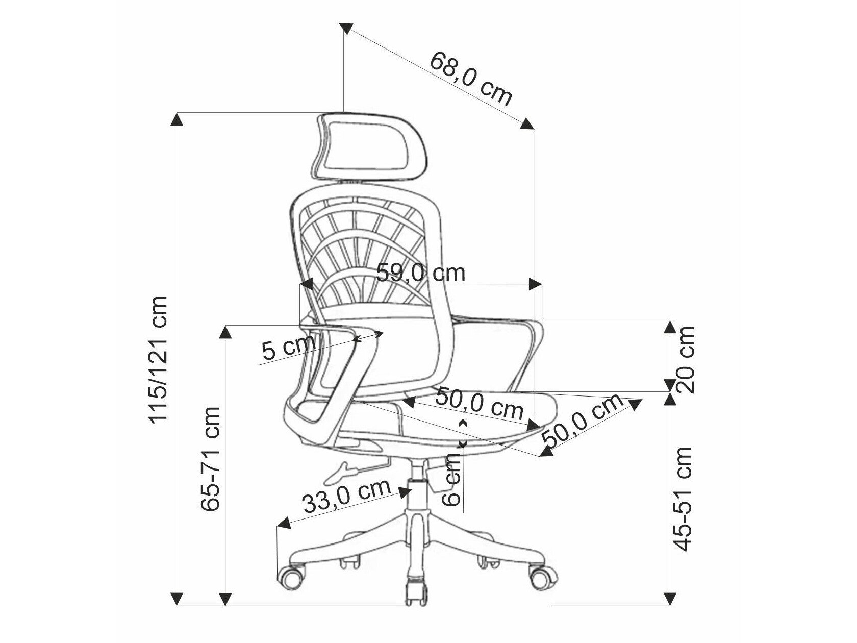 Kontorstol Houston 1836