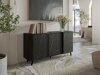 Dressoir Modus (Zwart + Zwart marmer)