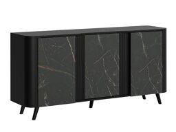 Dressoir Modus (Zwart + Zwart marmer)
