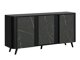 Dressoir Modus (Zwart + Zwart marmer)