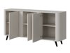 Dressoir Modus (Zwart + Zwart marmer)