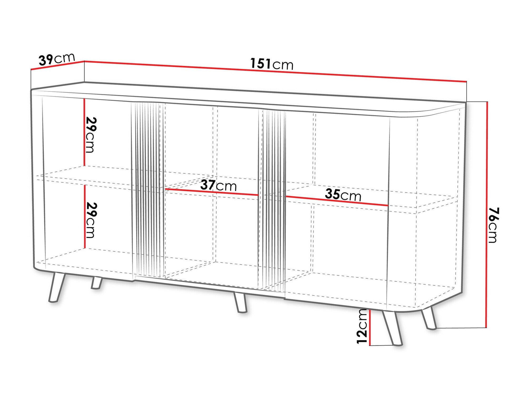 Dressoir Modus (Zwart)