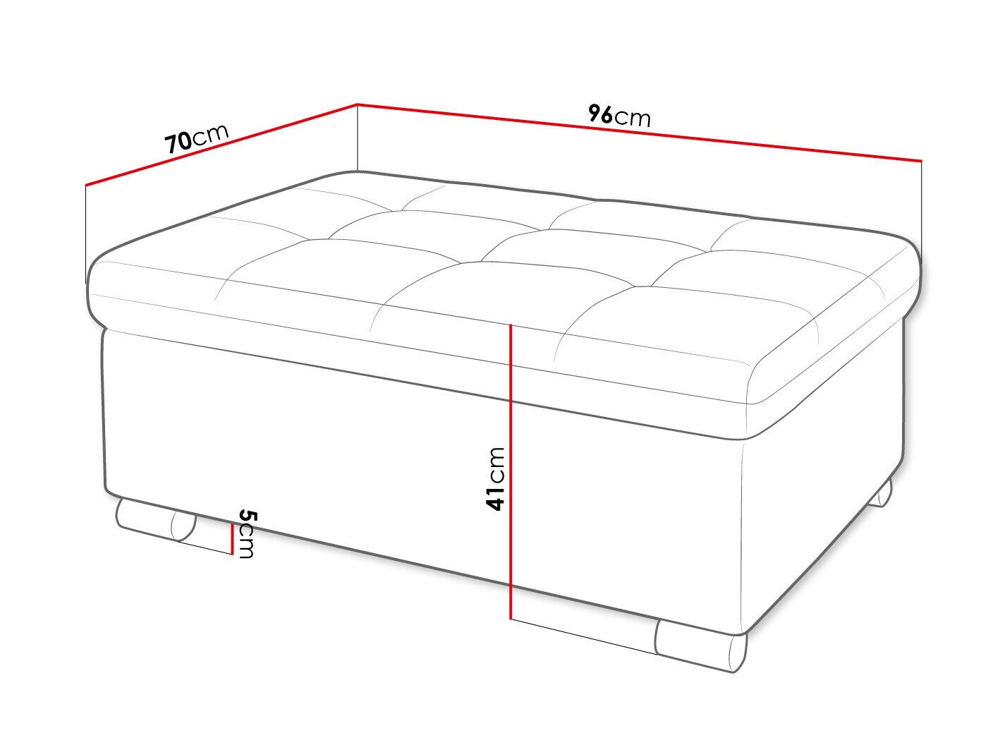 Polstret bænk Comfivo Gemma I (Rico 12)