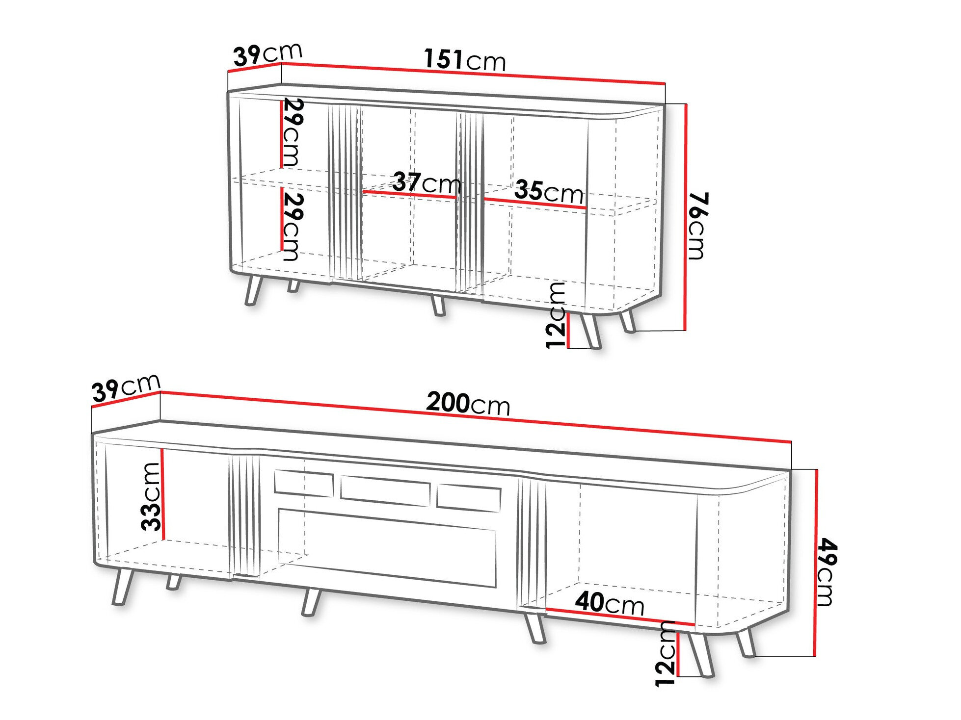 Stuemøbelsæt Modus (Kashmir + Sort)