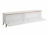 TV-bord Comfivo Virfera 103 (Hvid + Glansfuld hvid)