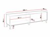 TV-bord Comfivo Virfera 103 (Hvid + Glansfuld hvid)