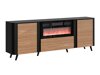 Dressoir Modus I (Zwart + Notenhout)
