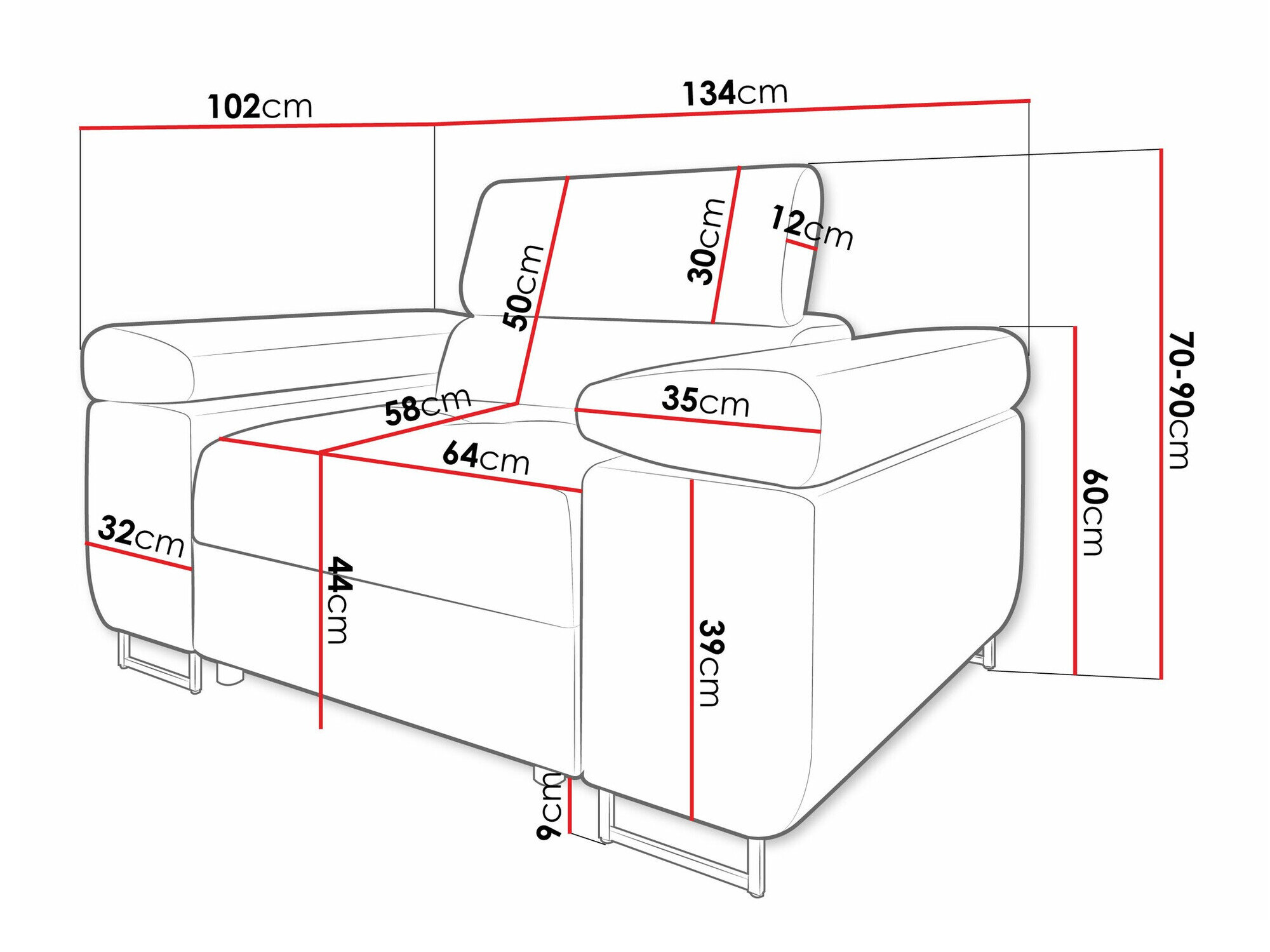 Lænestol Comfivo Eliferu 106 (Wave 05)