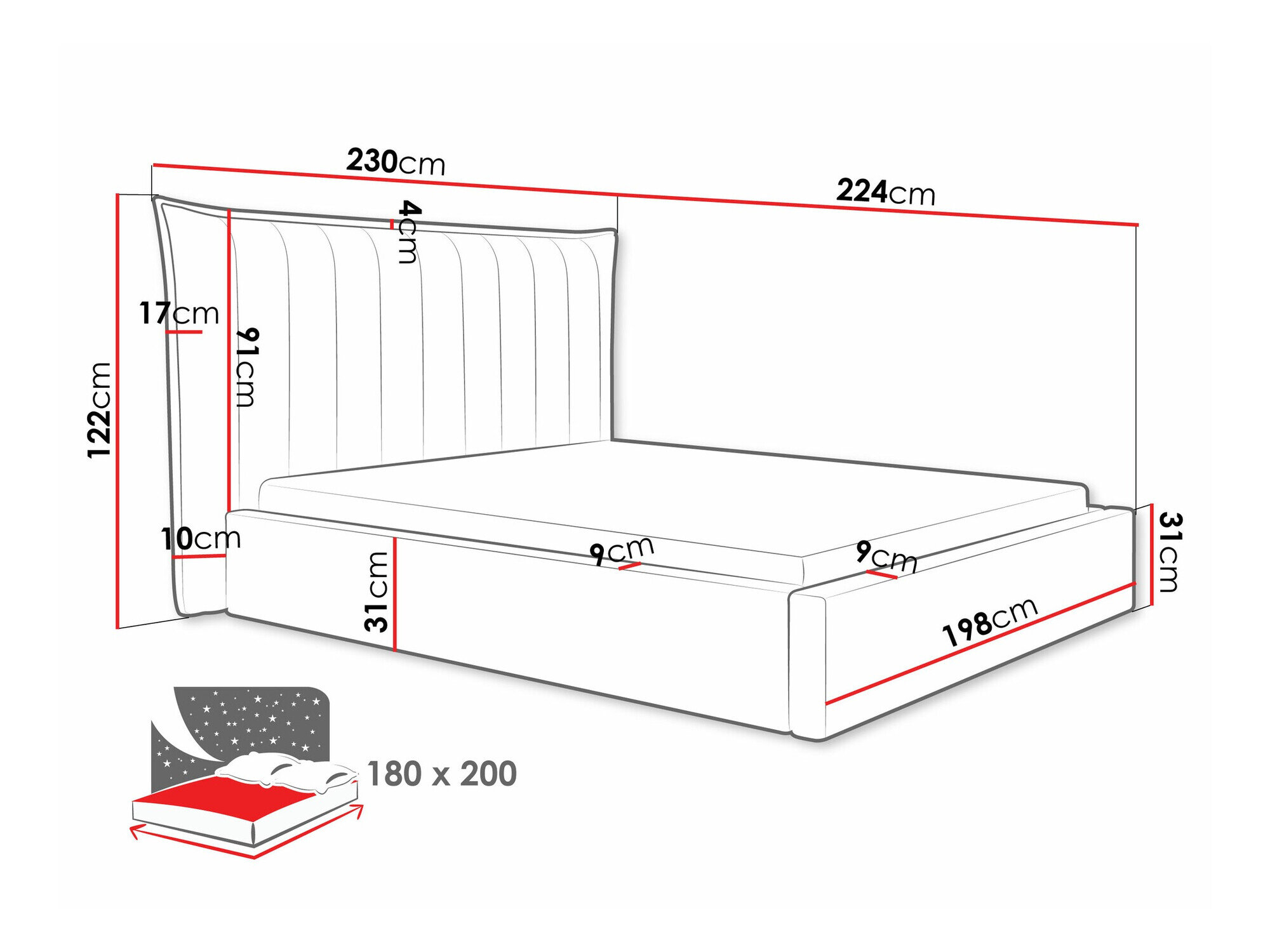 Bed Comfivo Solacium (Kronos 19)