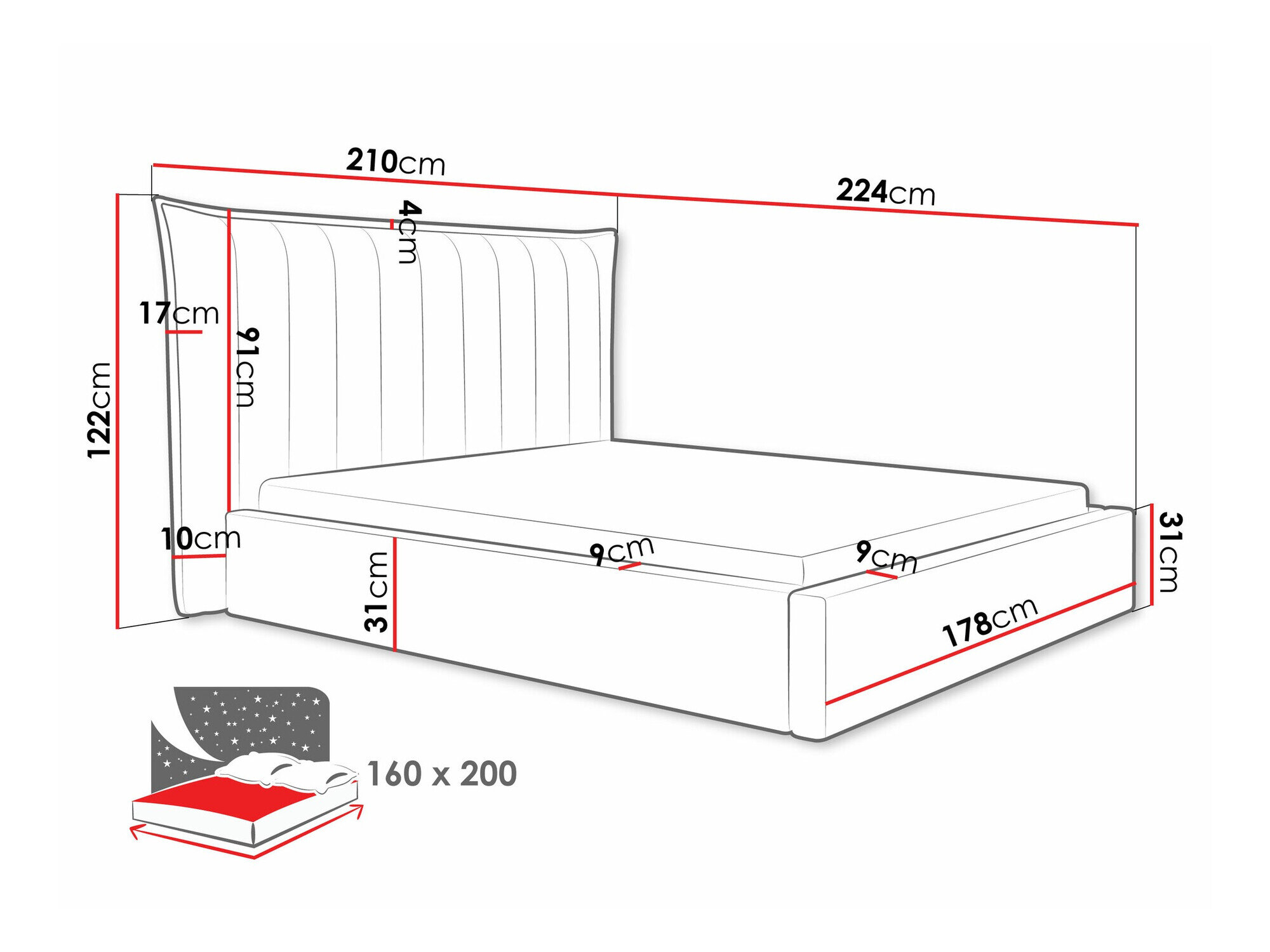 Bed Comfivo Solacium (Kronos 29)