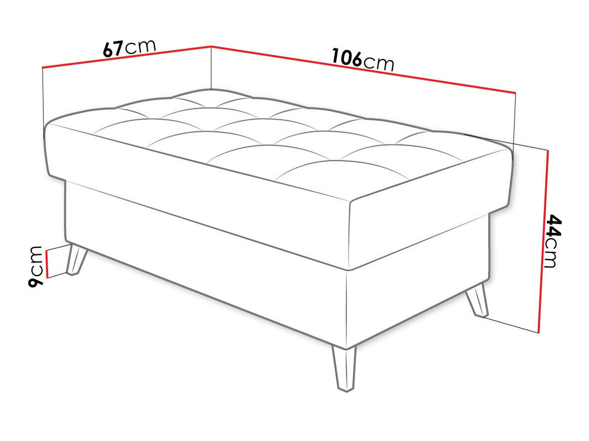 Polstret bænk Comfivo Agnus I (Wave 09)