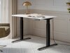 In hoogte verstelbaar bureau Charlotte 194 (Wit + Zwart)