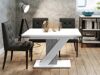 Table Goodyear 105 (Blanc brillant + Béton)