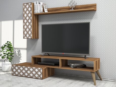 Set za dnevni boravak Kailua 1561 (Orah + Bijela)