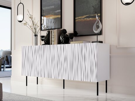 Dressoir Lorelbo 100 (Wit + Zwart)