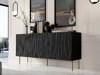 Dressoir Lorelbo 100 (Zwart + Gouden)