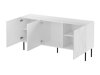 Dressoir Lorelbo 100 (Zwart + Gouden)