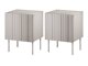 Een set nachtkastjes Evavese 104 (Beige)