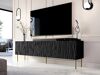 TV komoda Lorelbo 103 (Crno + Zlatna)