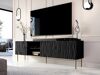 TV komoda Lorelbo 103 (Crno + Zlatna)