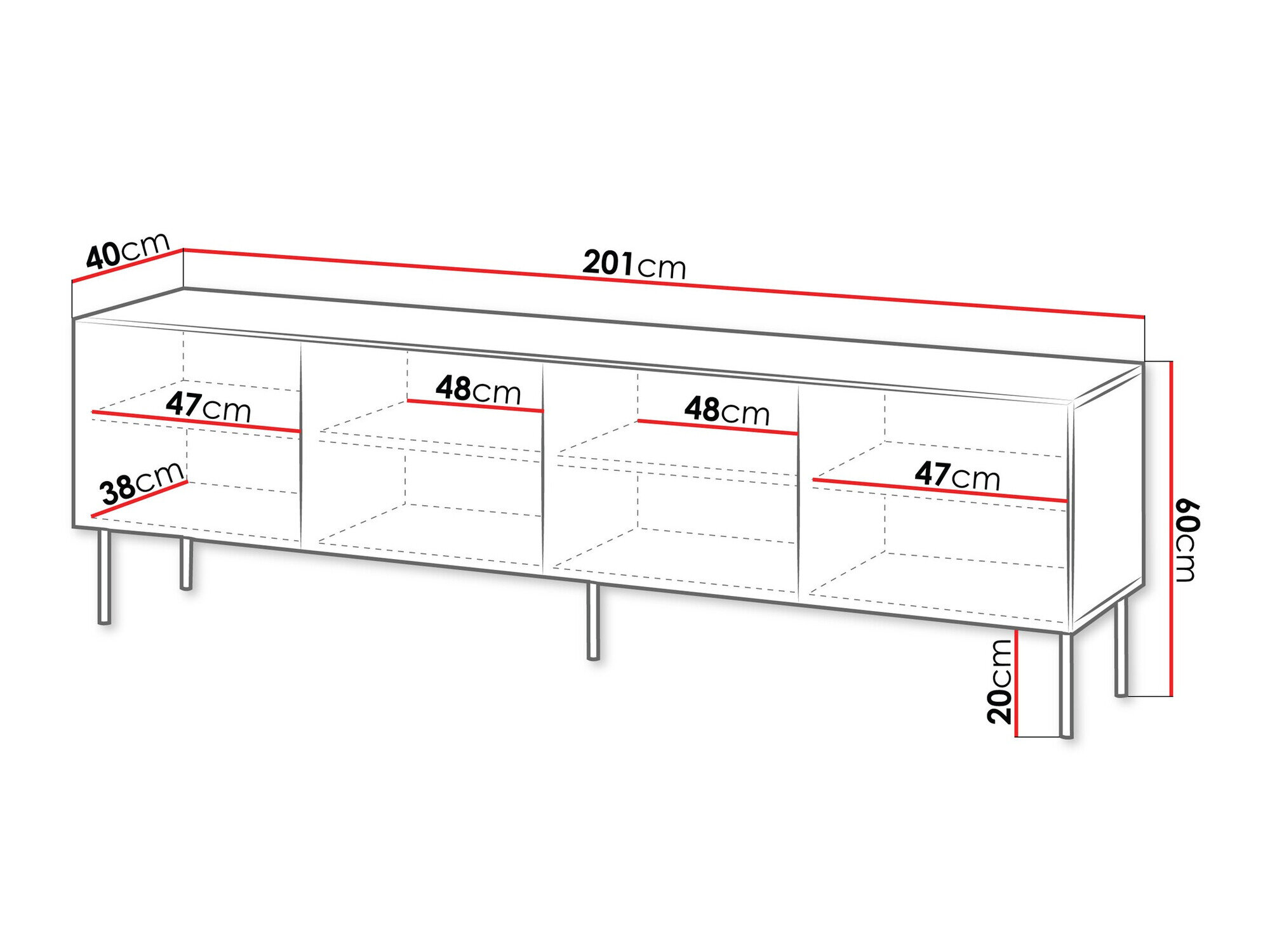 TV-bord Tolfelo 103 (Beige)