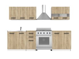 Conjunto de cocina Mandeville 240 (Roble Sonoma)
