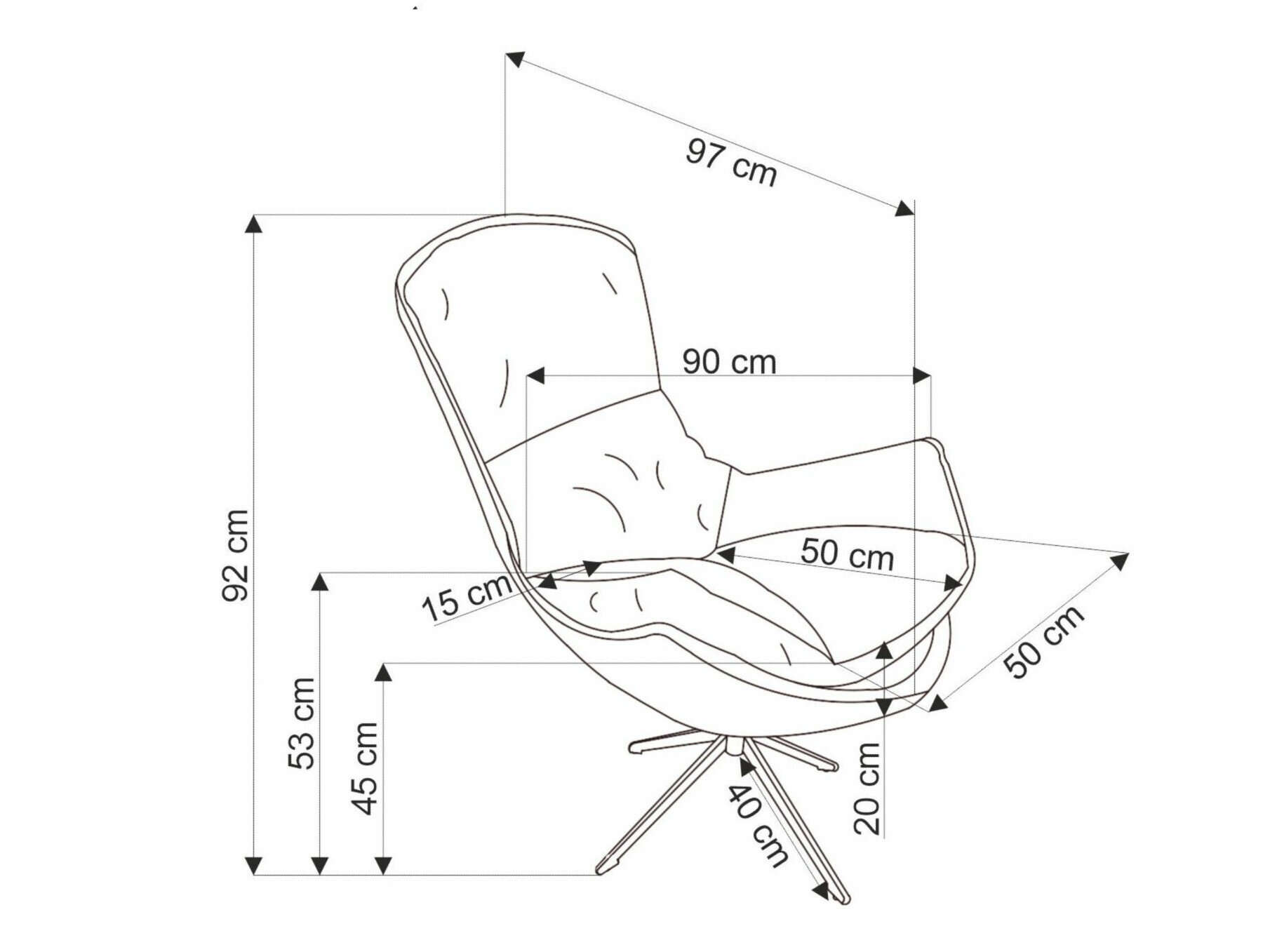 Lænestol Houston 1846 (Beige)
