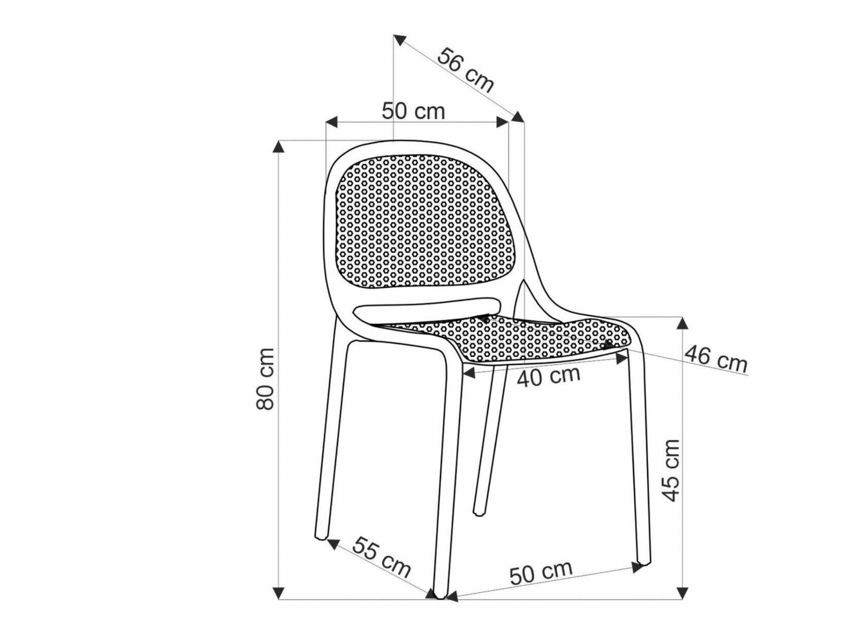 Udendørs stol Houston 1672 (Khaki)