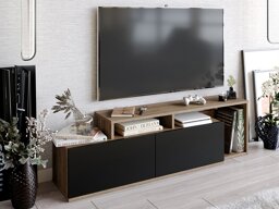 Comodă TV Kailua 1319 (Nuc + Negru)