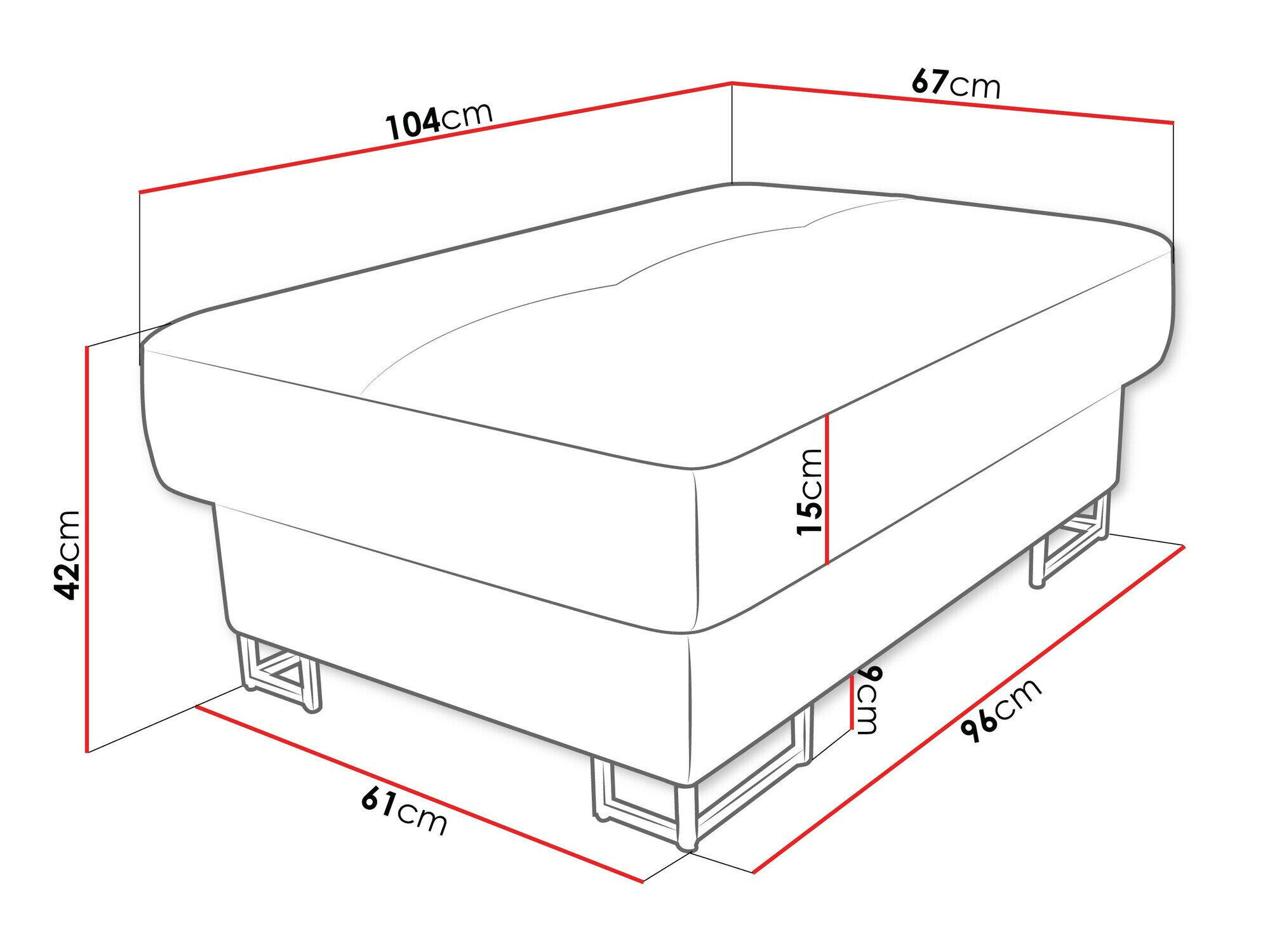 Polstret bænk Comfivo 238 (Manila 35)