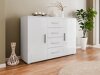 Ladekast Charlotte 118 (Wit + Glanzend wit)