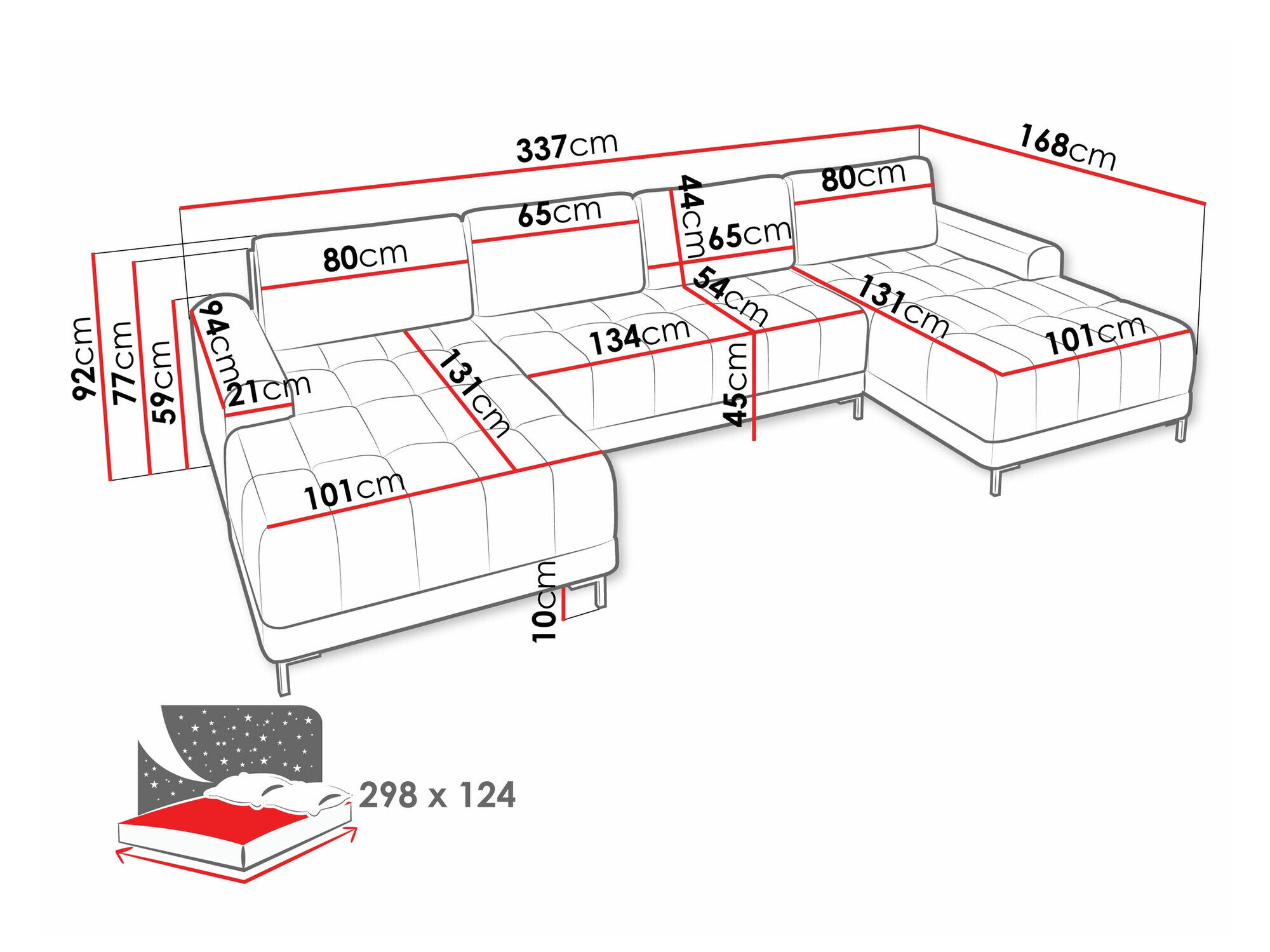 Hjørnesofa Stonecrest 101 (Velo 621)