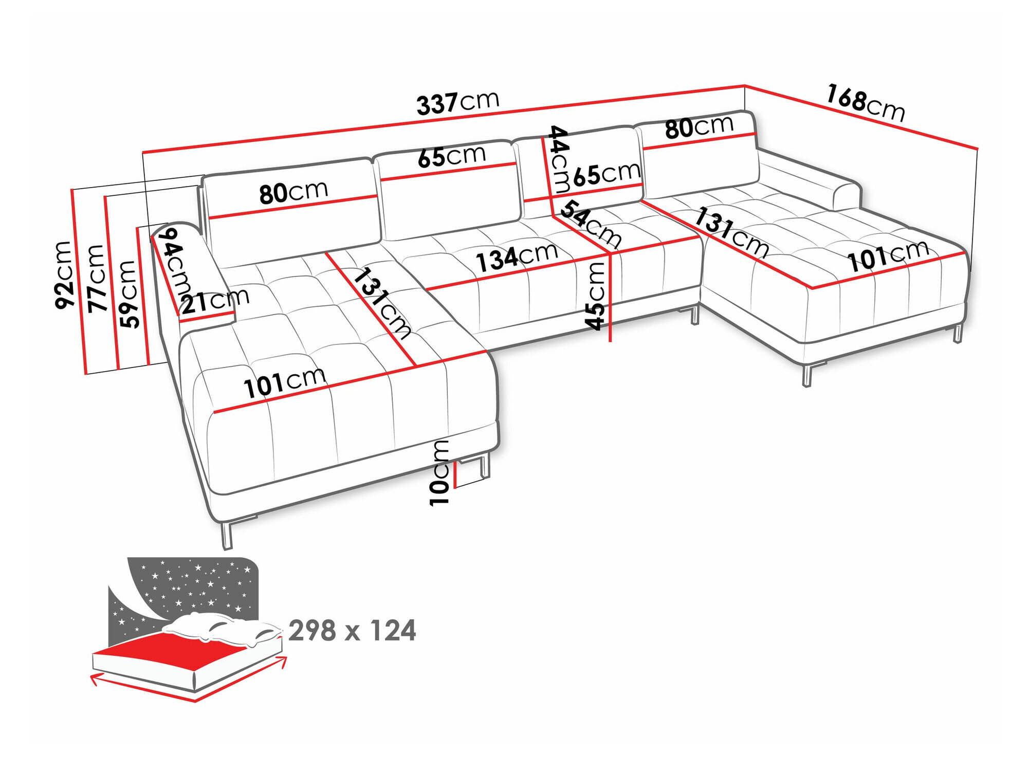 Hjørnesofa Stonecrest 101 (Velo 623)