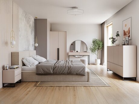 Slaapkamerset Calcalo 110 (Beige)
